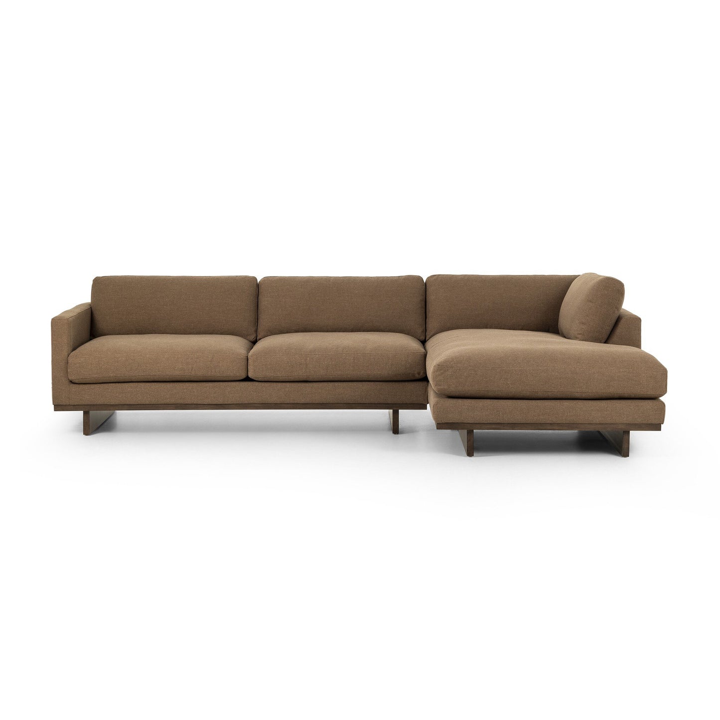 2-Piece Sectional - Light Brown