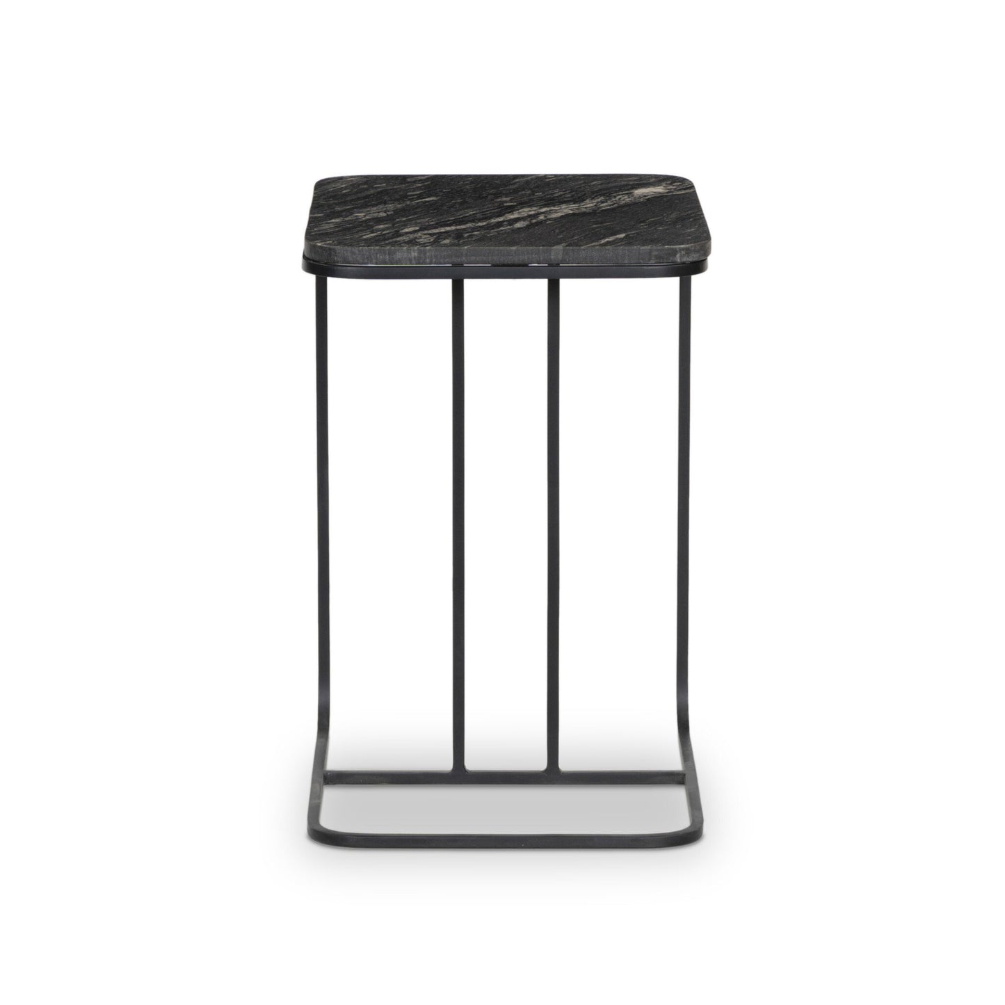 Marble End Table - Black
