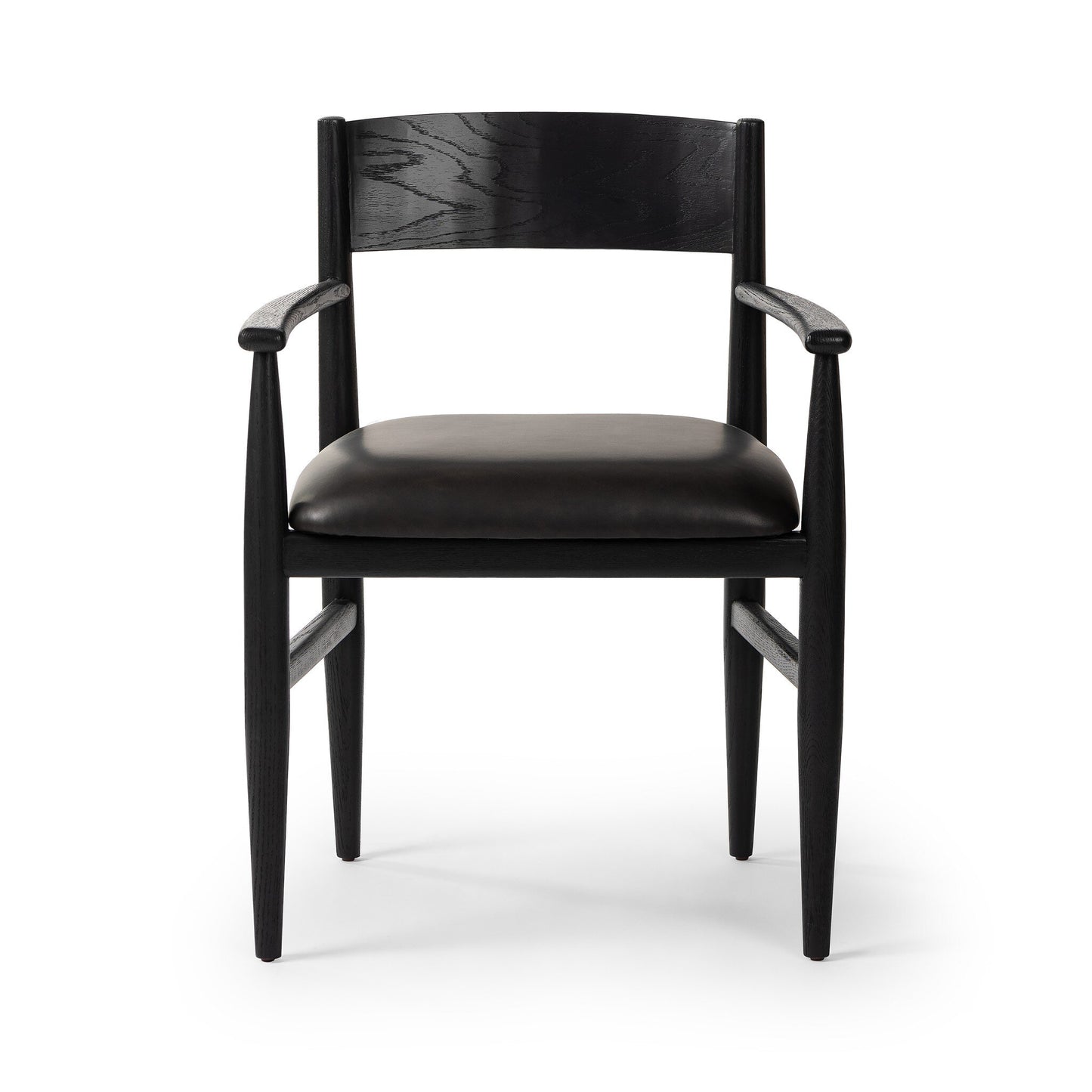 Espresso Leather Armchair Chair