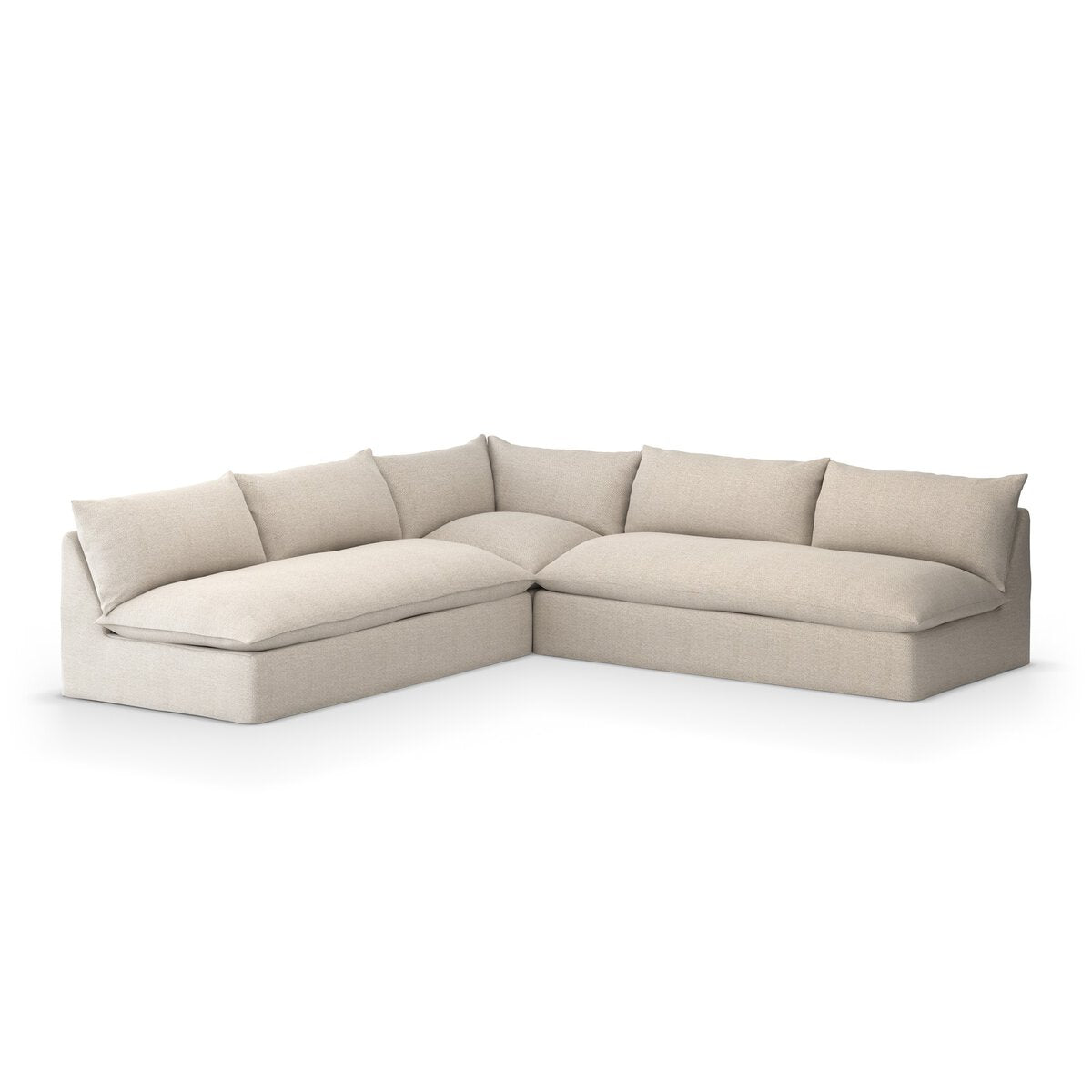 Modern Outdoor 3 Piece Sectional