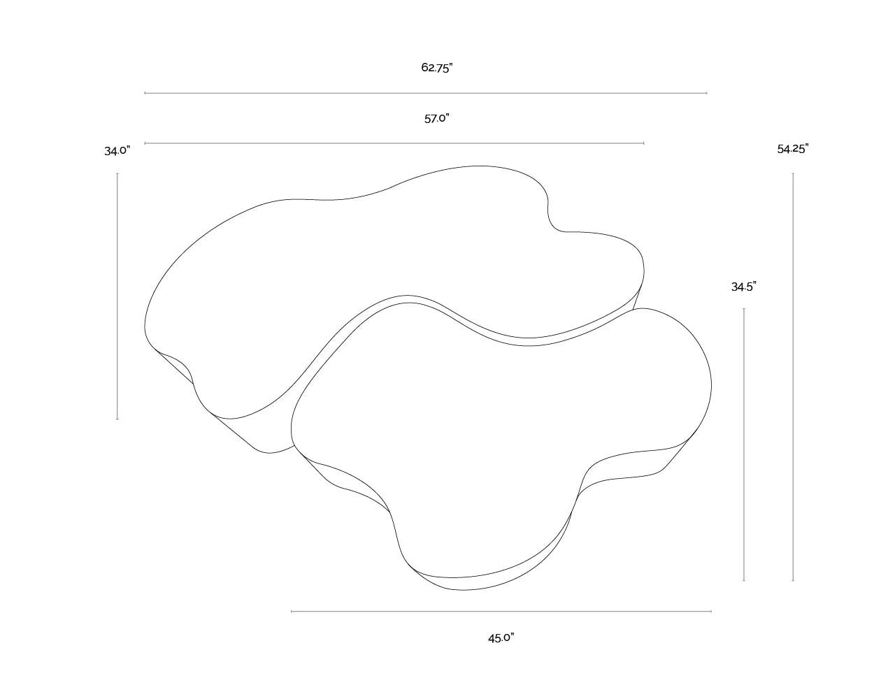 Free-flowing Curves Coffee Tables