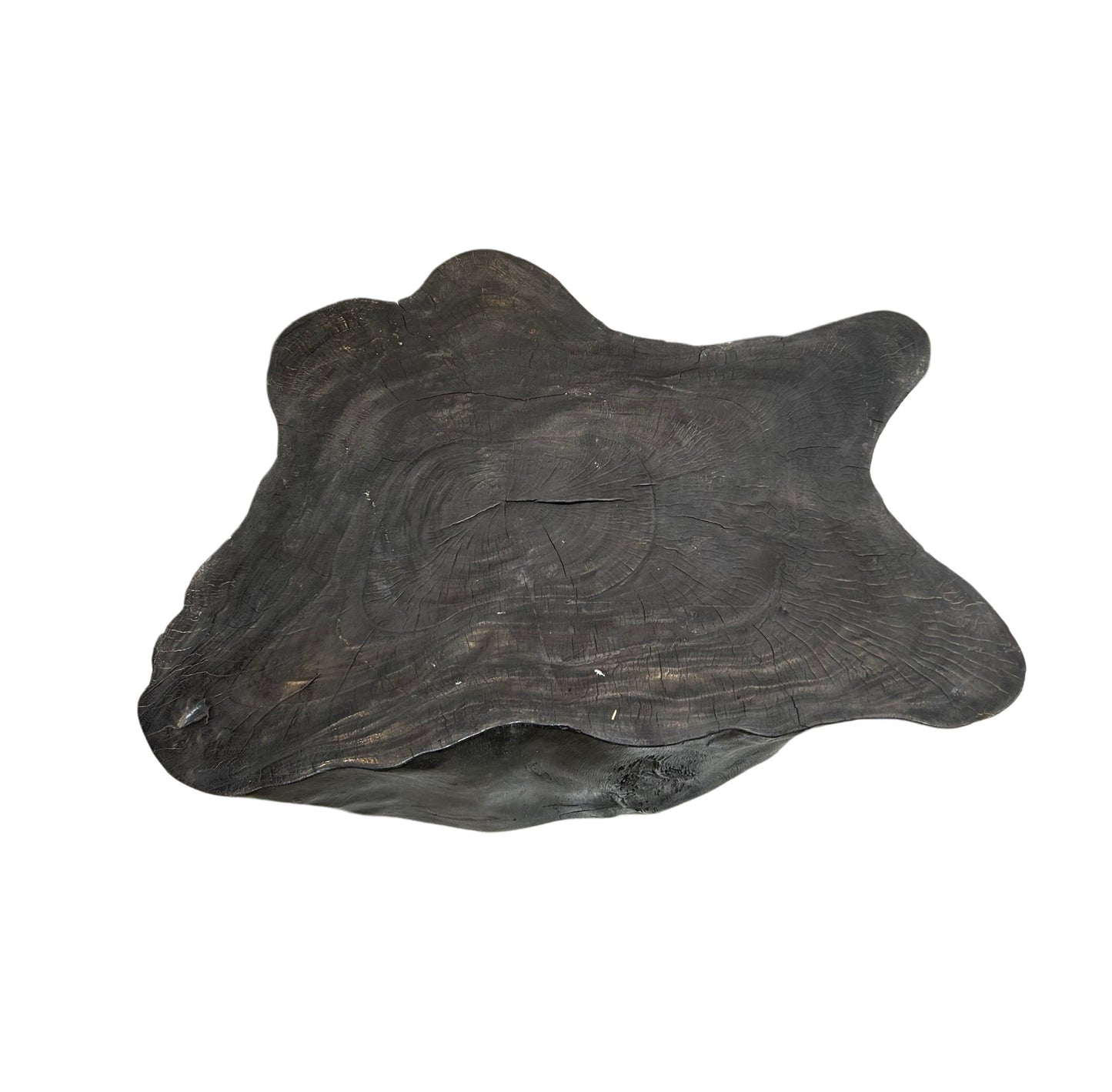 EBONIZED ORGANIC ACACIA STUMP COFFEE TABLE