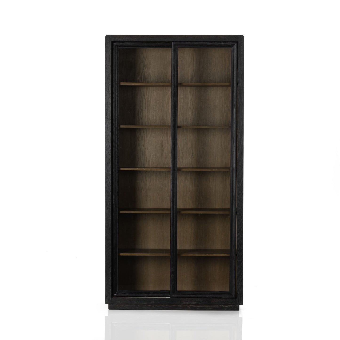 Two-Tone Oak Cabinet - Black