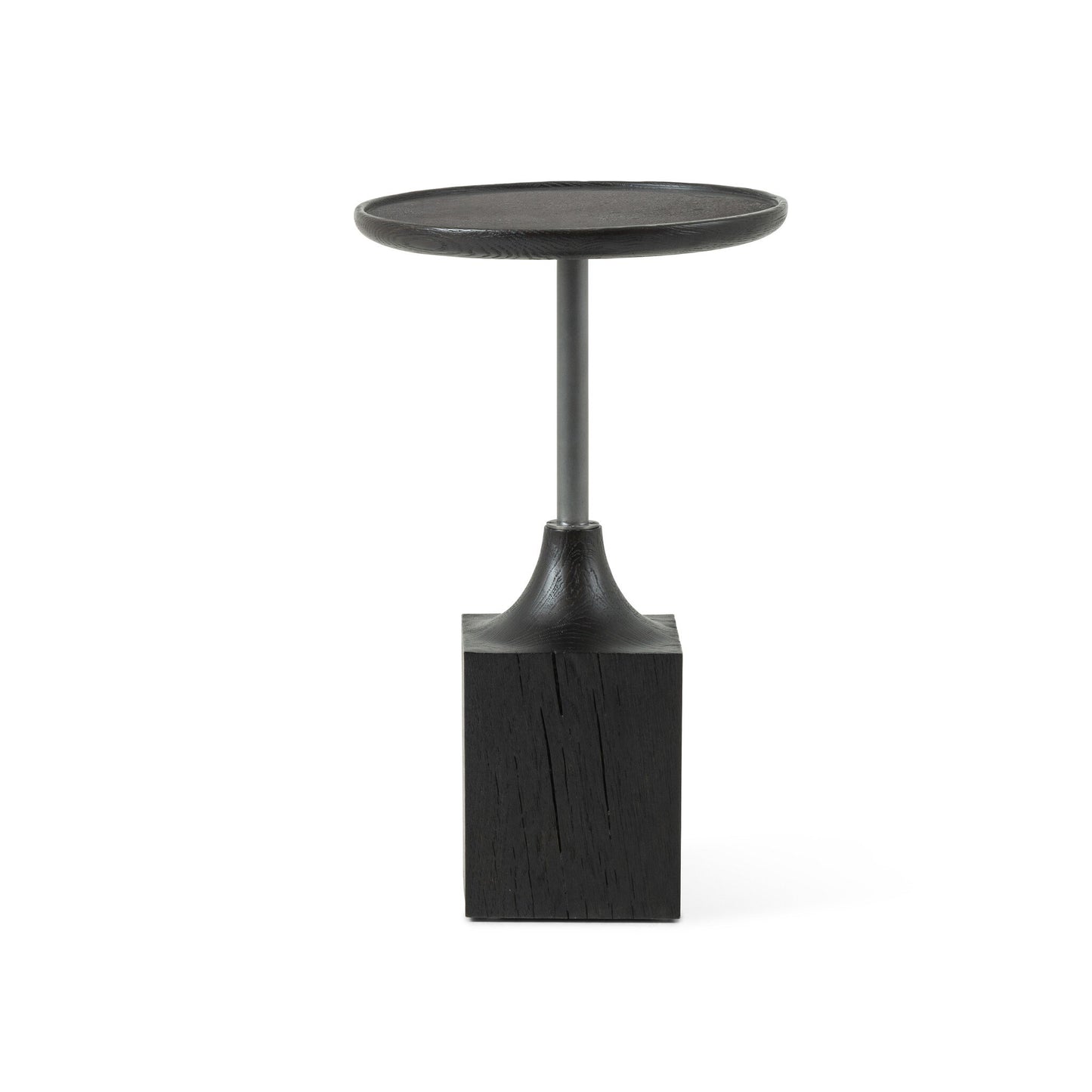 Bluestone & Cube Base End Table