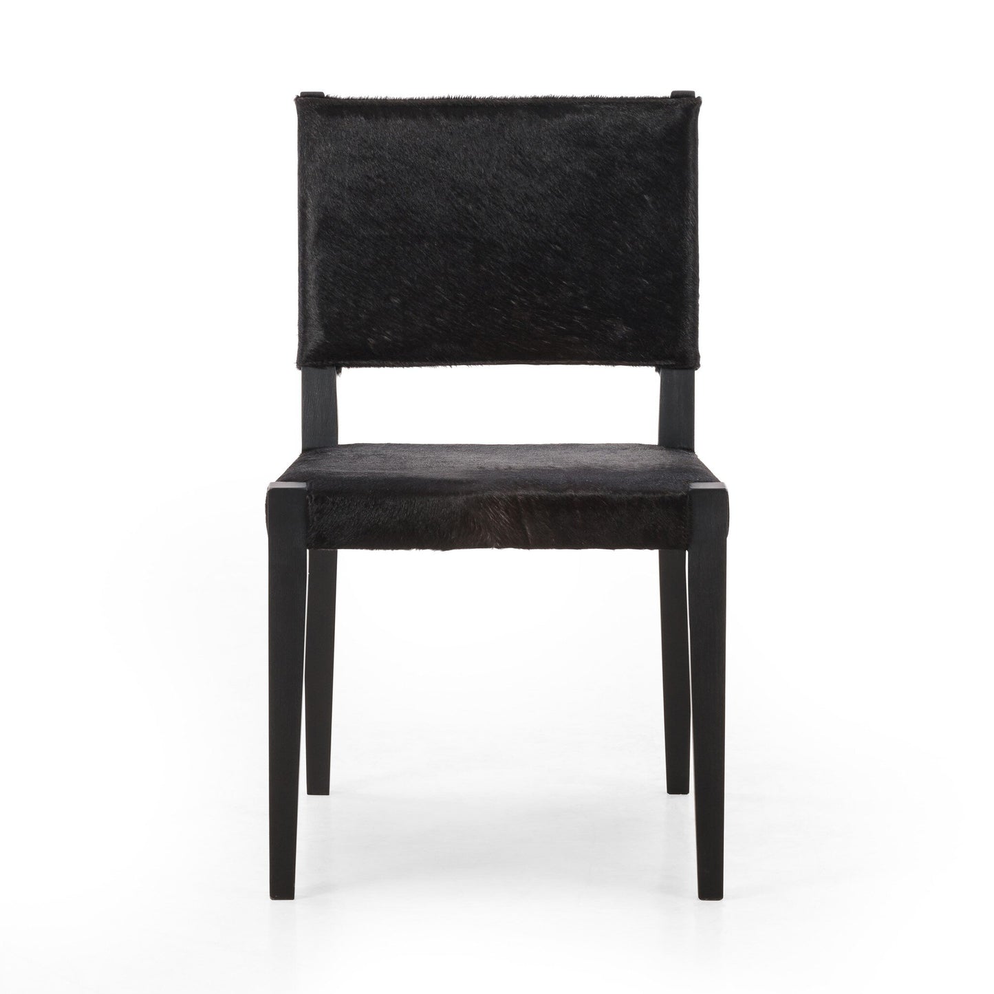 Hair on Hide Side Chair - Black