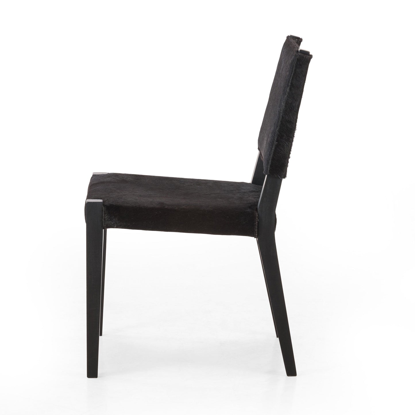 Hair on Hide Side Chair - Black