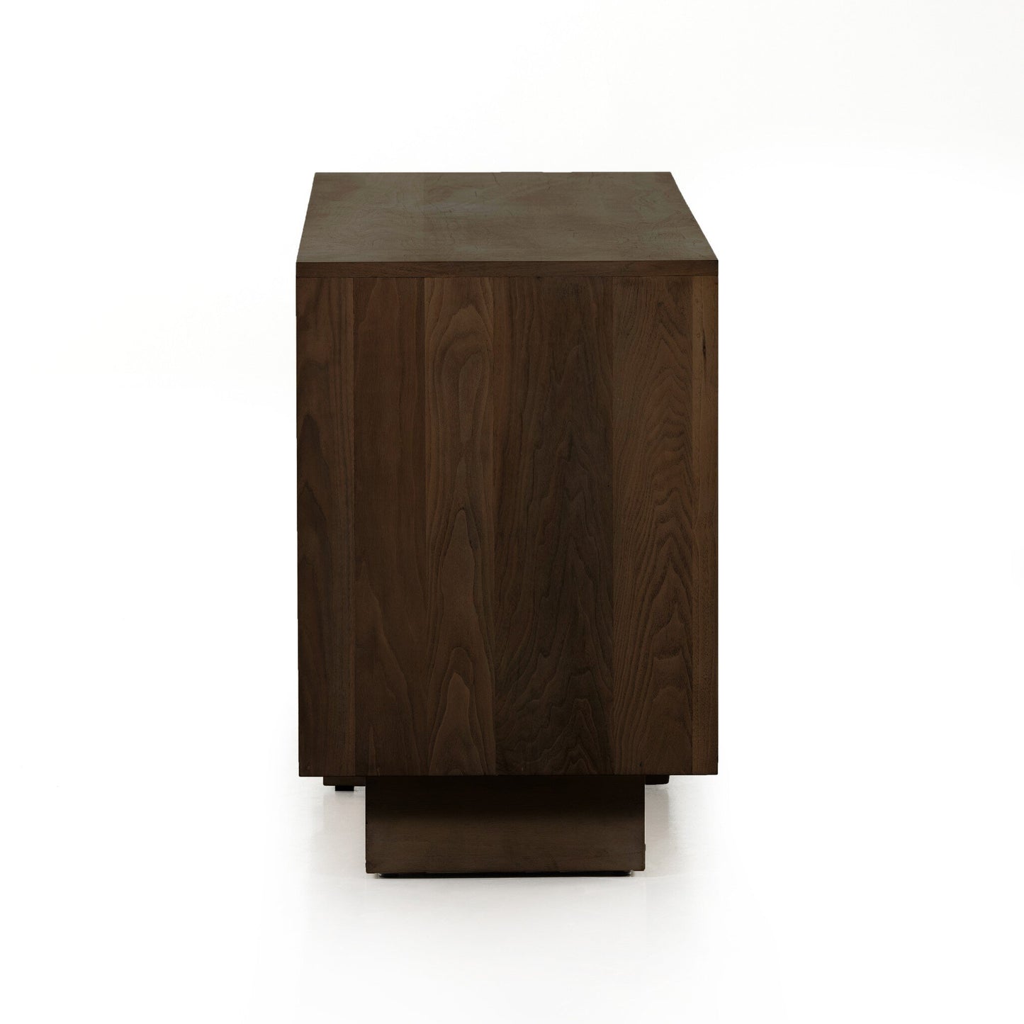 Walnut 4-Drawer Dresser - Dark Brown