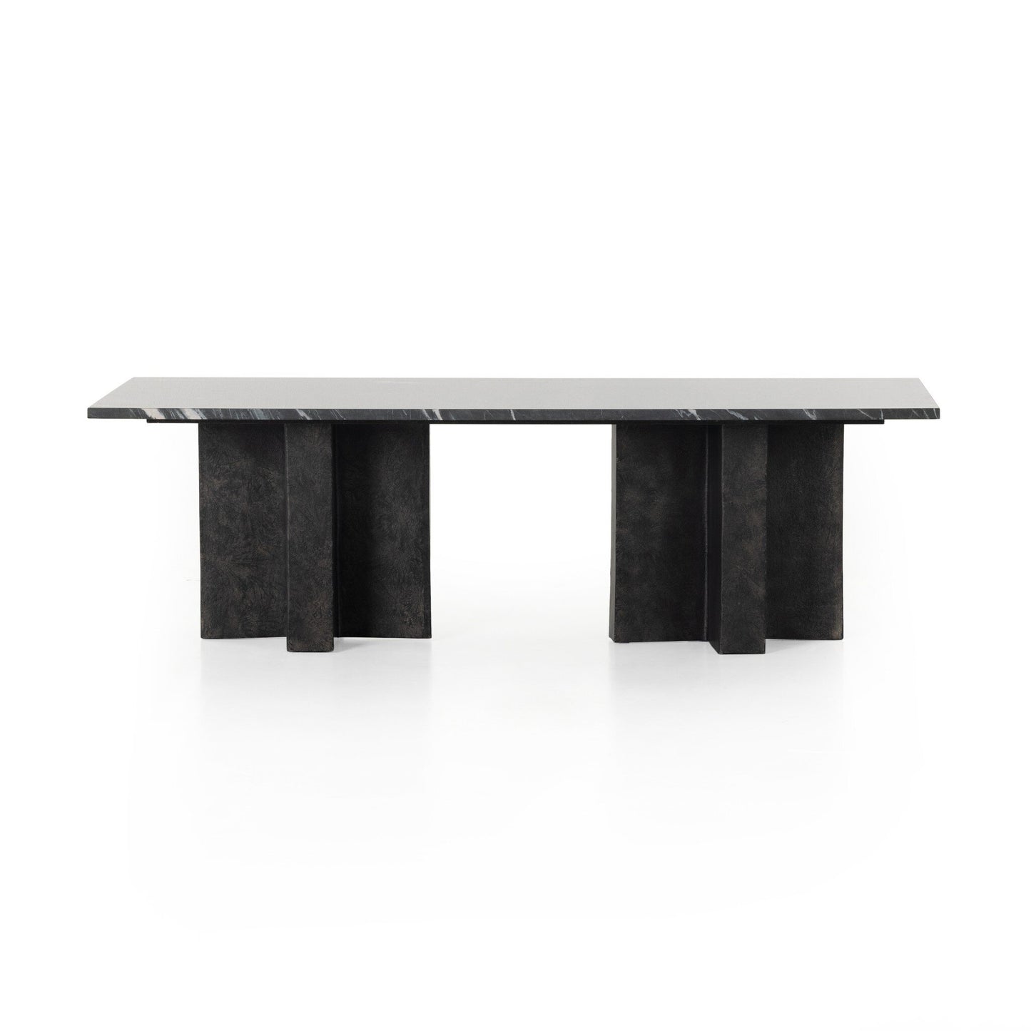 Black Marble Plinth Coffee Table
