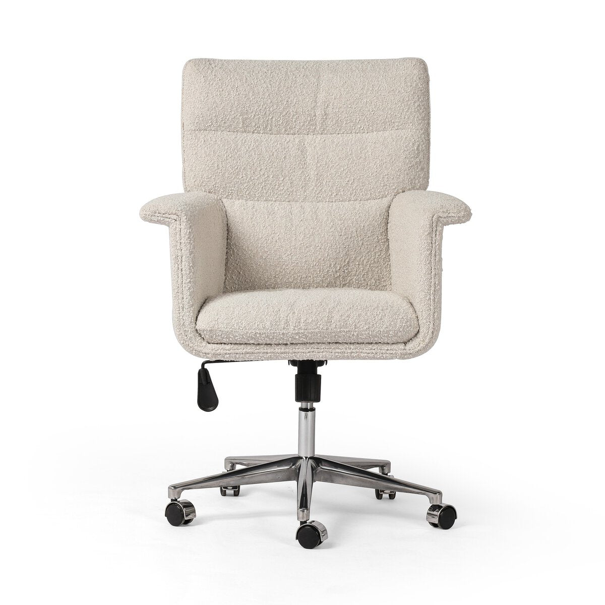 Boucle Wing Arm Desk Chair