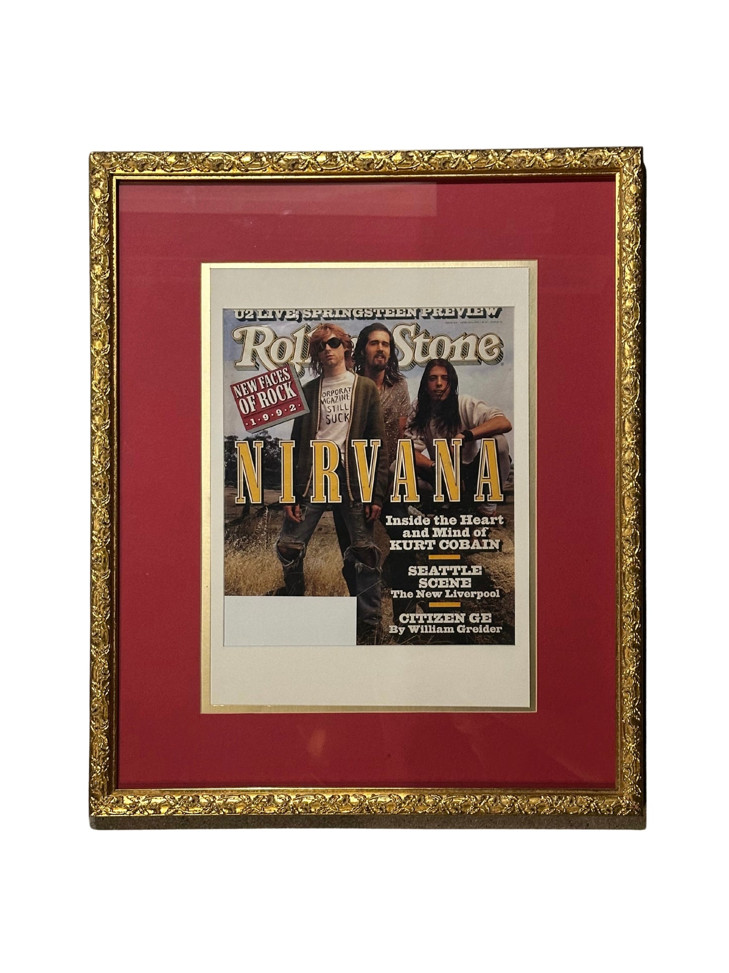 Nirvana Rolling Stone Cover Art