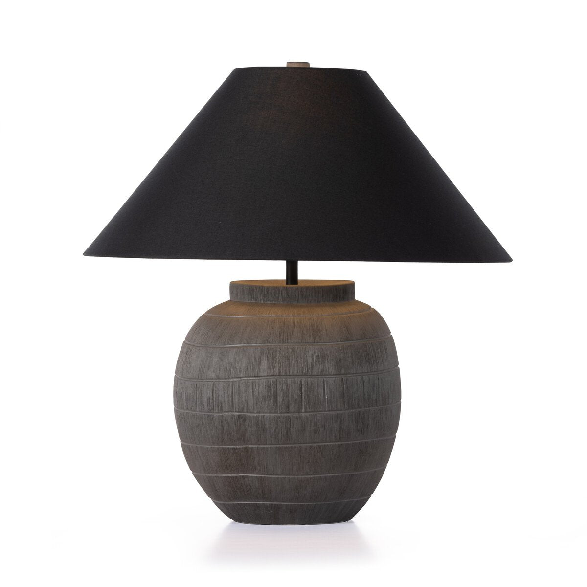 Matte Black Porcelain Table Lamp
