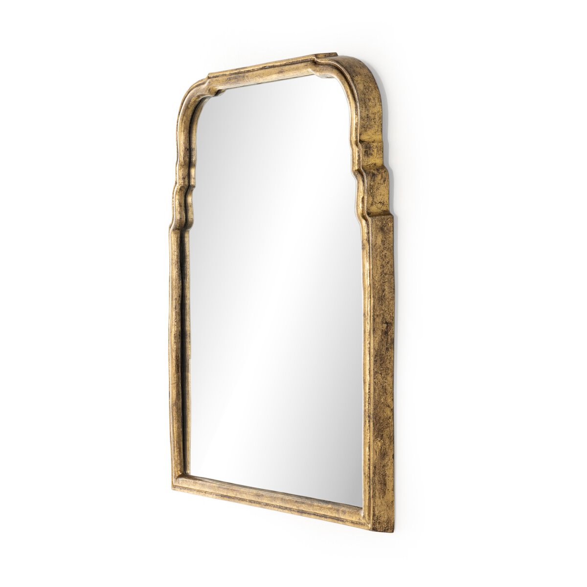 Antiqued Gold Leaf Mirror
