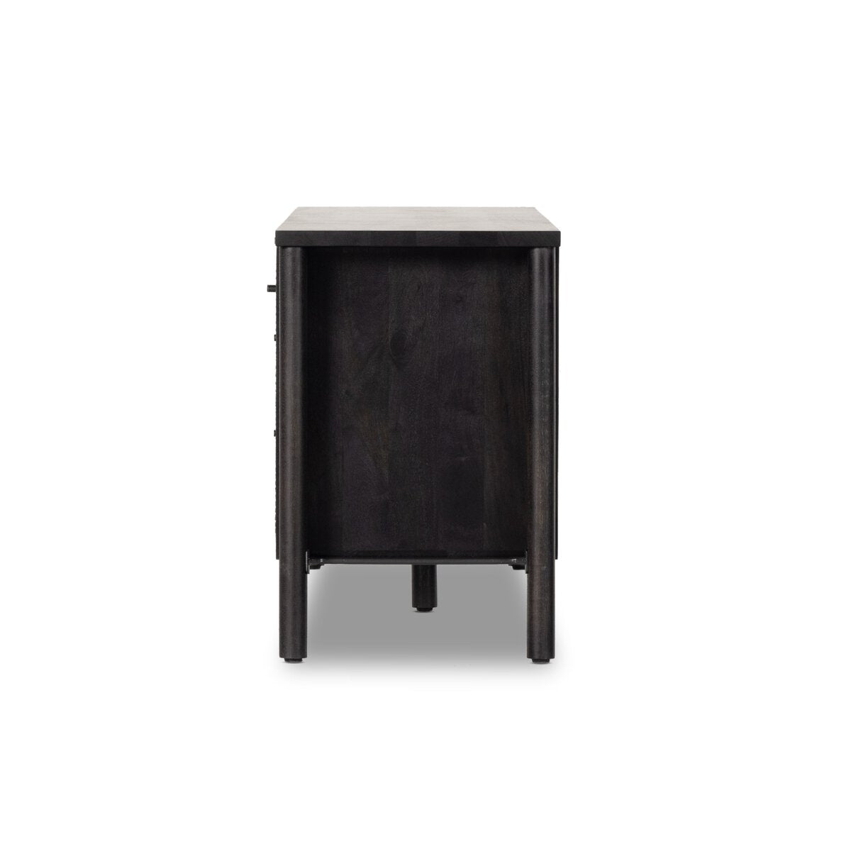 Woven Black Media Console