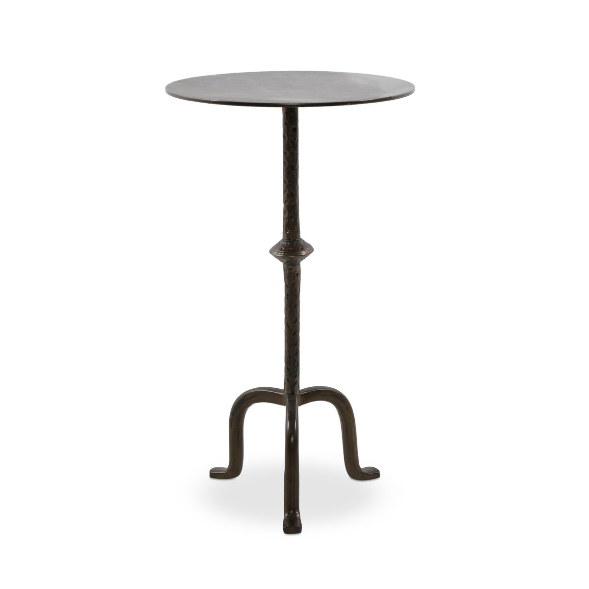Forged Iron & Marble End Table