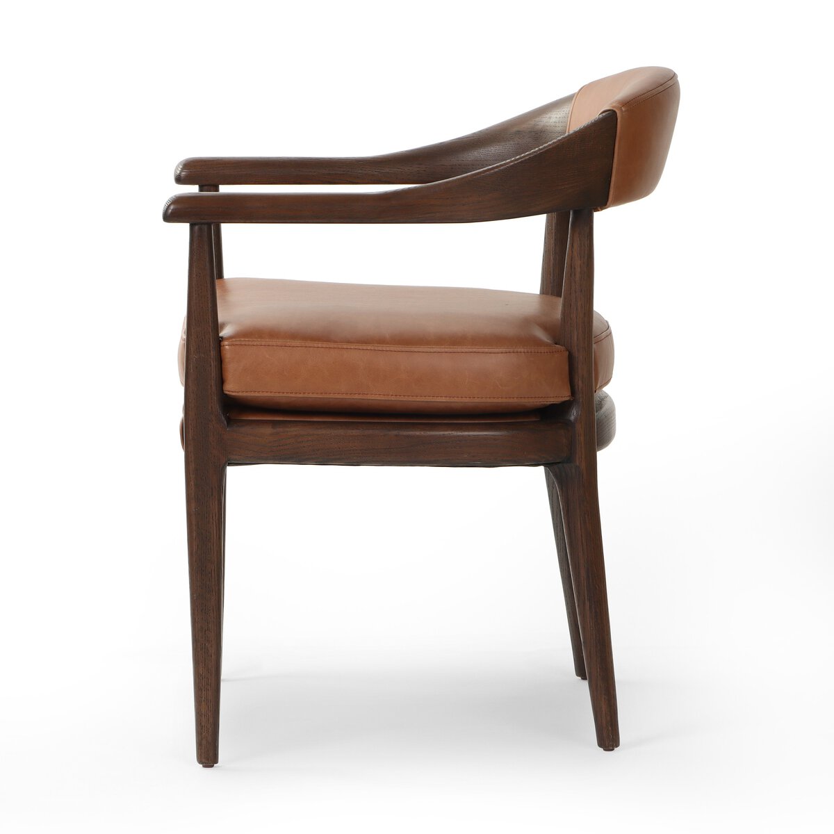 Leather Strap Detail Dining Chair