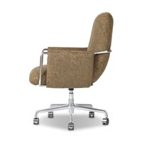 Steel Low-back Upholstered Desk Chair
