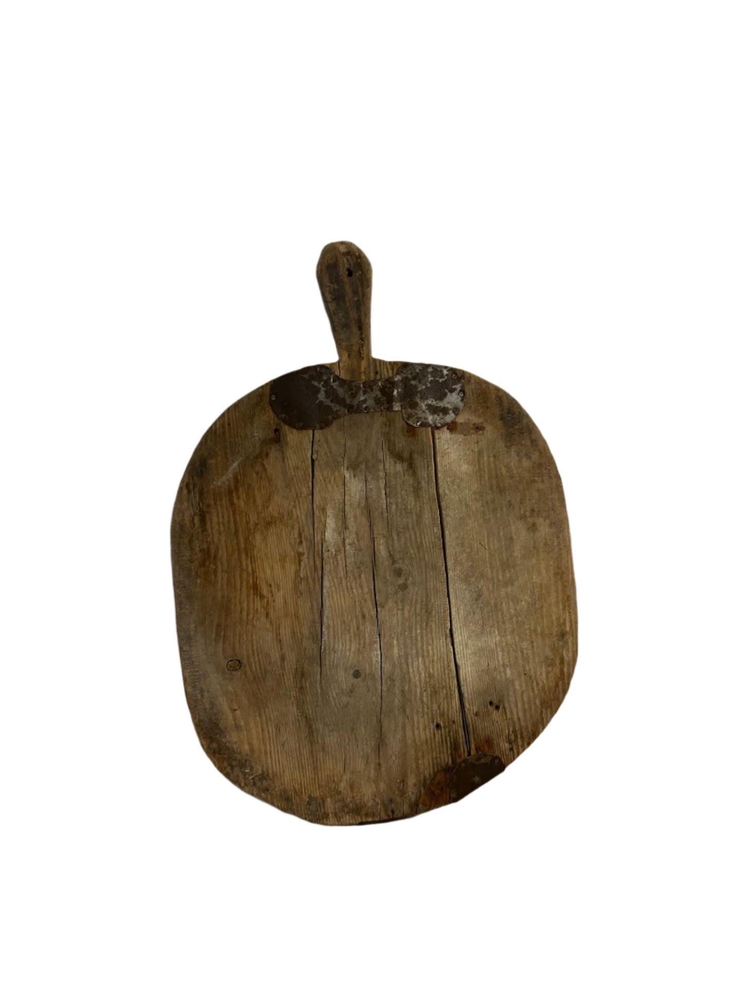 Oval Metal Trim Cutting Board