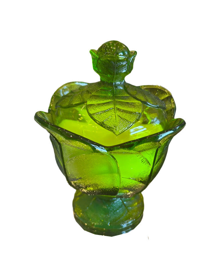 Vintage Glass Scented Candle - Peony Bouquet