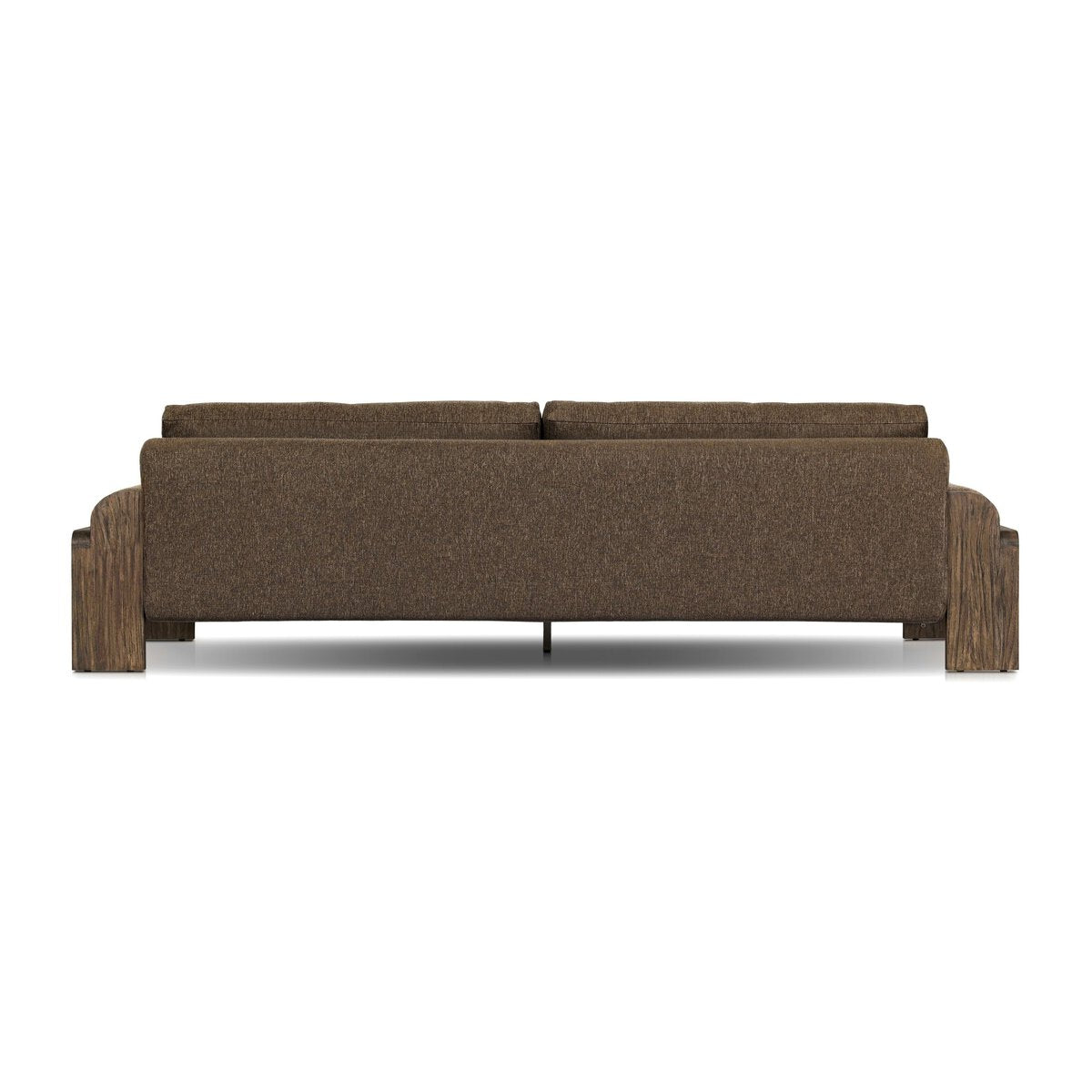Heavy Wood Upholstered Outdoor Sofa