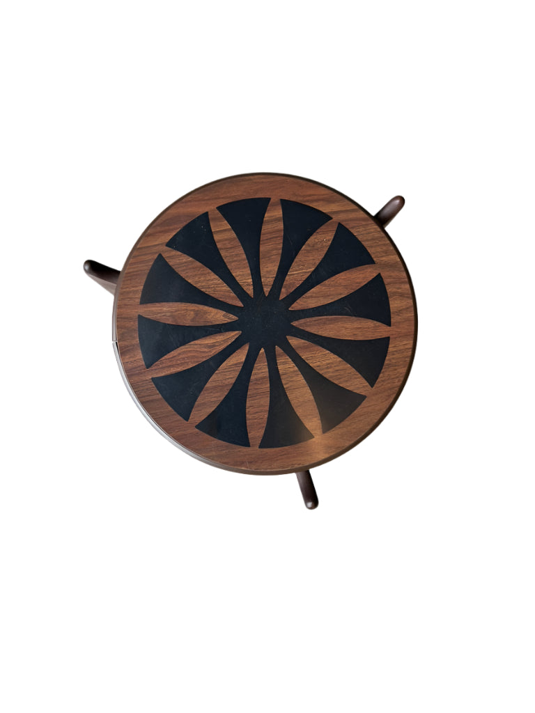Midcentury Starburst Accent Table