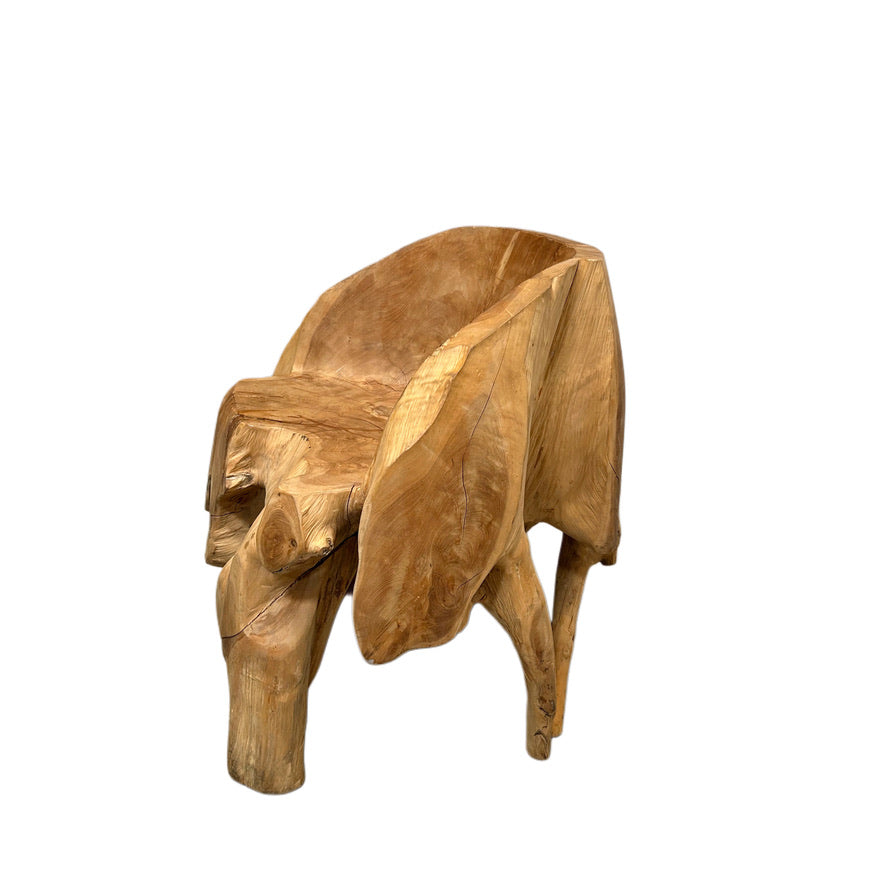 ORGANIC TEAK ROOT ACCENT CHAIR