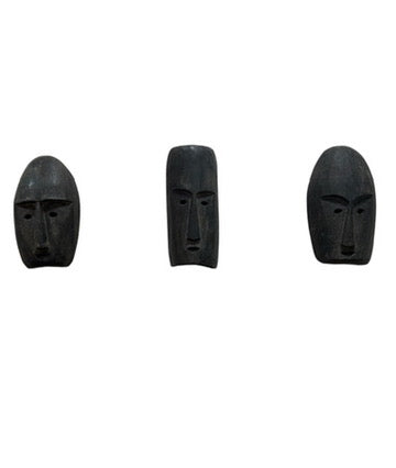 Ebonized Tribal Mask