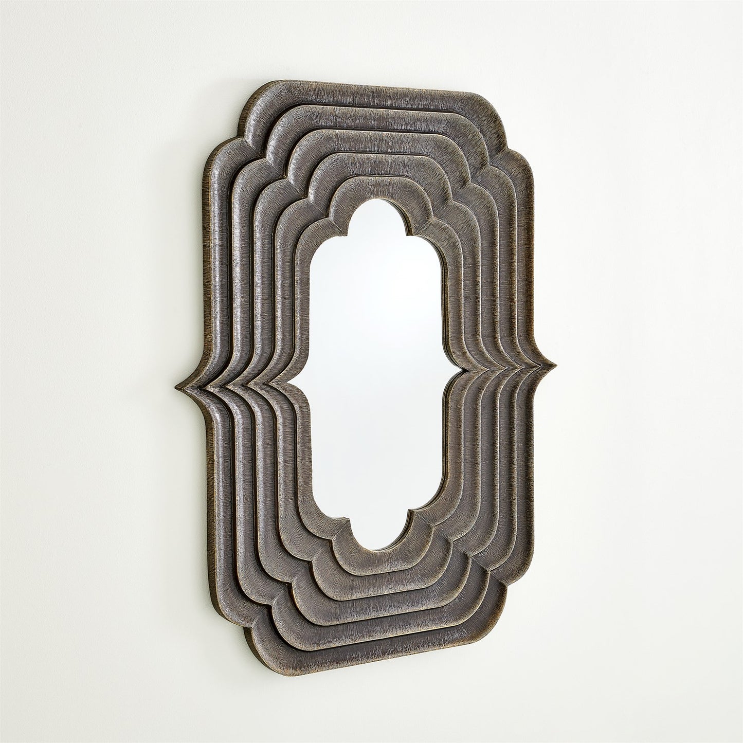 Brass Medallion Mirror - Large