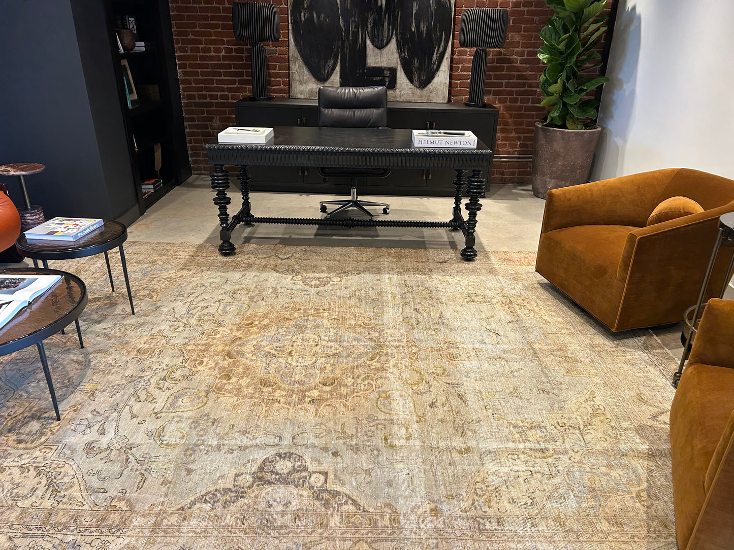 9' x 12' Vintage Over-Dye Sand Area Rug