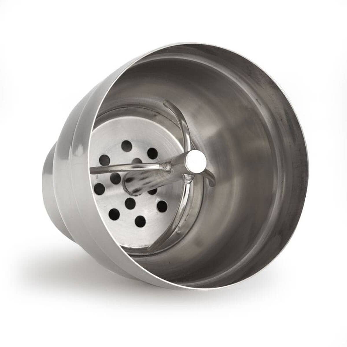 The Leather Cocktail Shaker Brown features a sturdy handle and stylish design, perfect for mixing drinks with flair.