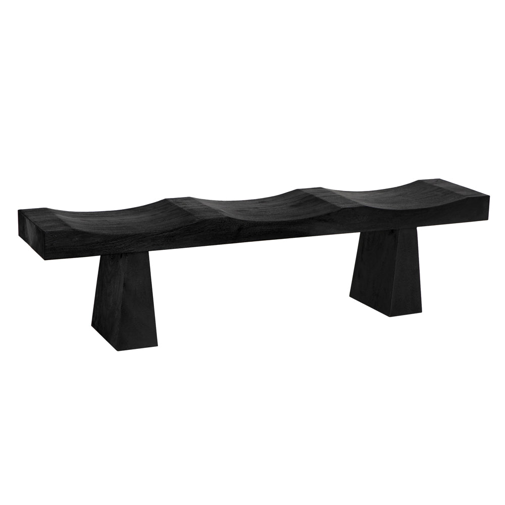 Burnt Black Finish Bench