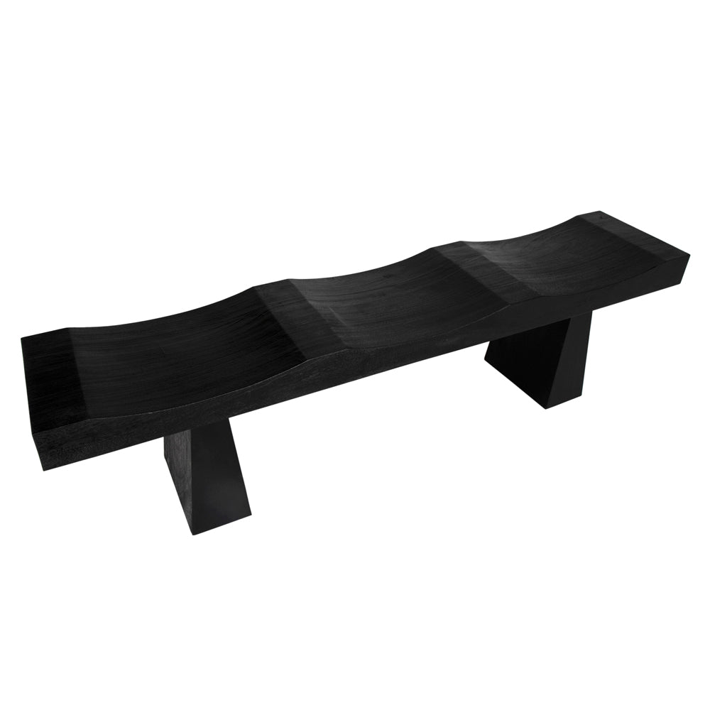 Burnt Black Finish Bench