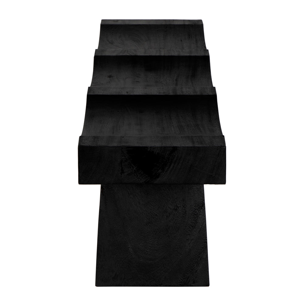 Burnt Black Finish Bench