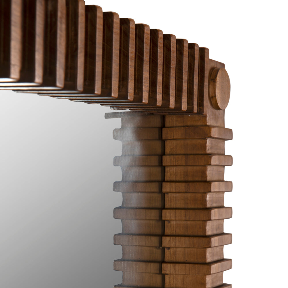 Teak Rectangular Mirror