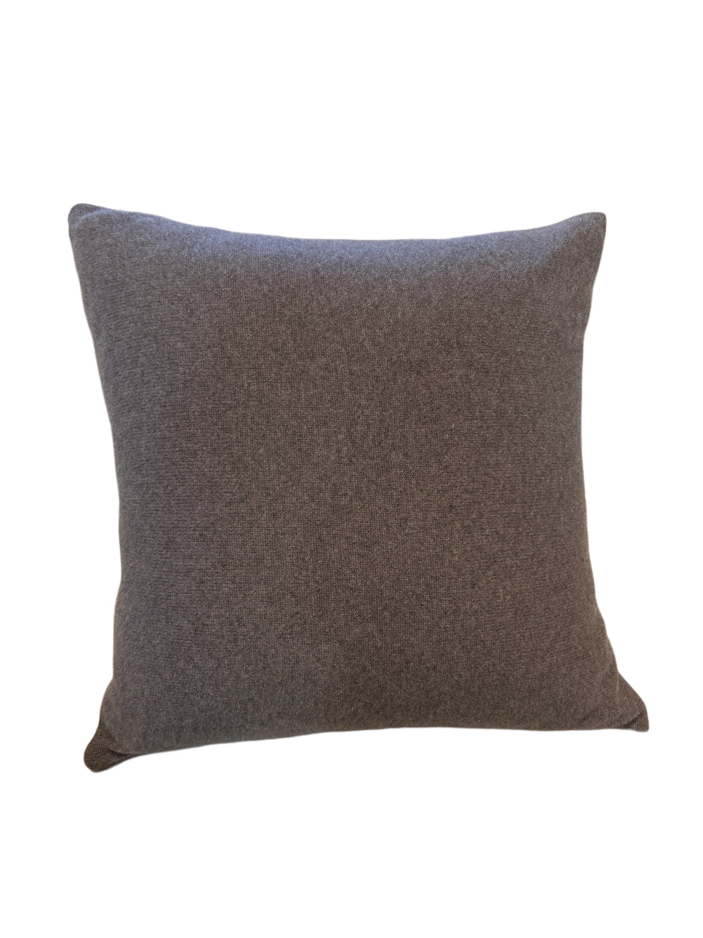 Mink Brown Cashmere Throw Pillow - Large