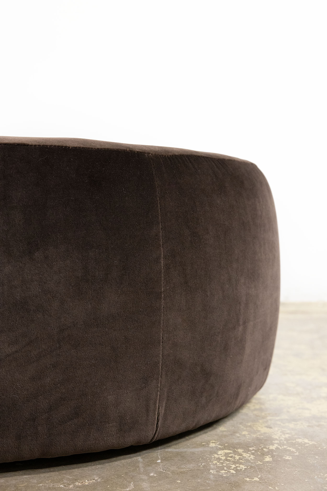 Espresso Velvet Coffee Ottoman
