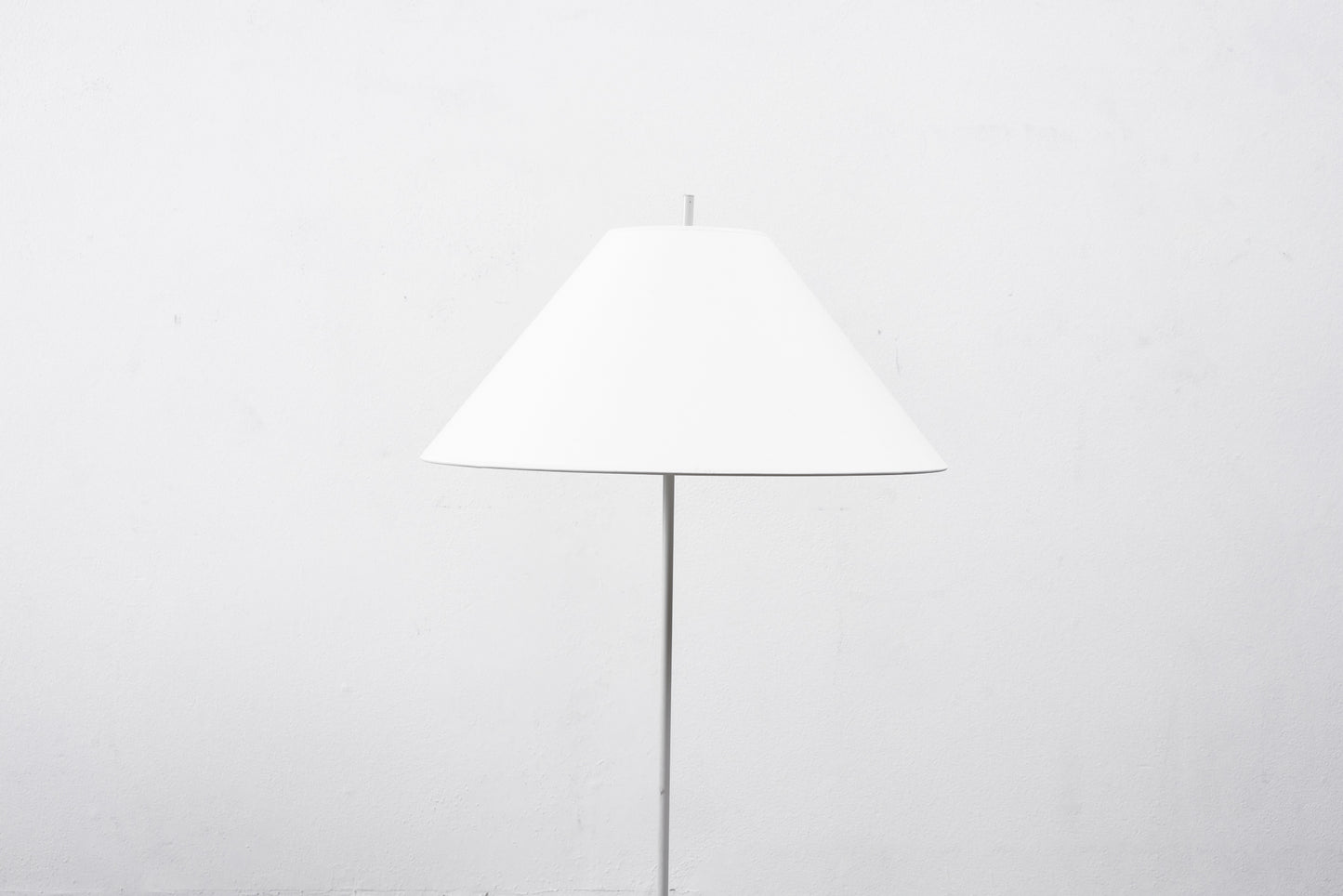 Walnut Column Base Floor Lamp