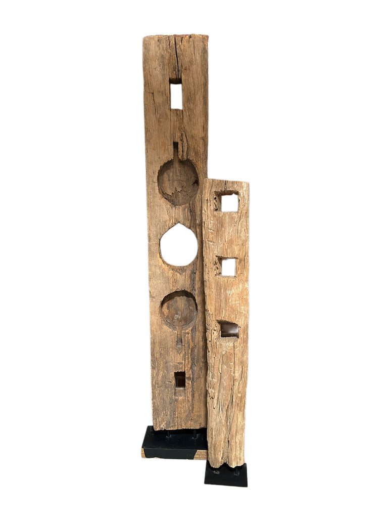 ANTIQUE FENCE POST TOTEM
