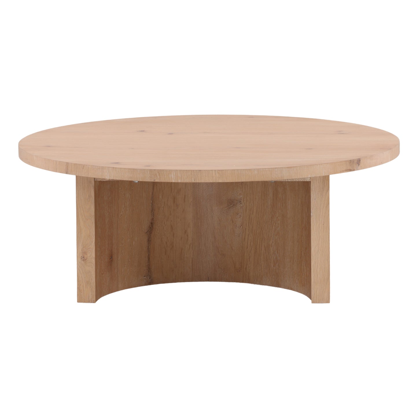 Light Oak Round Coffee Table
