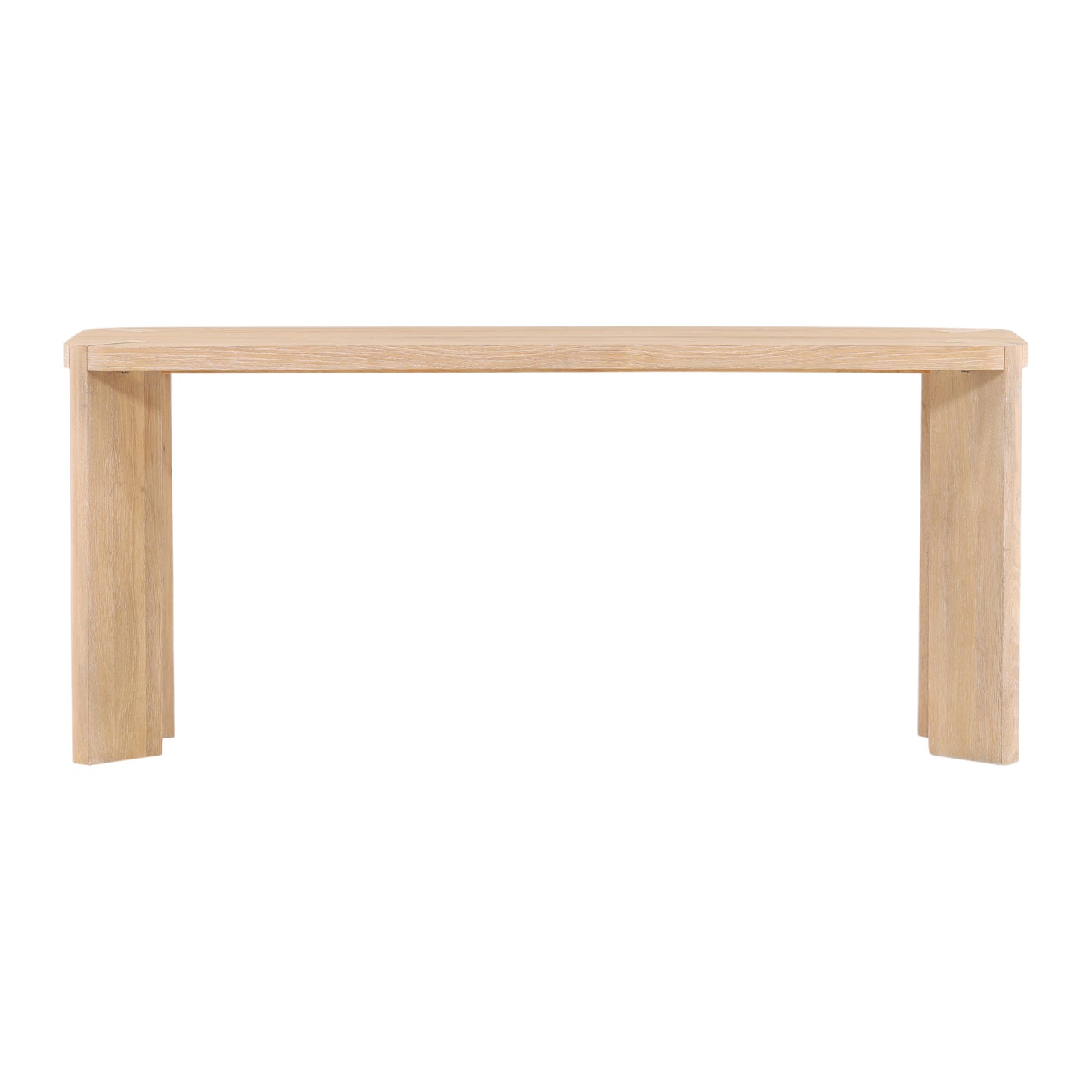 Solid Oak Minimalist Console Table