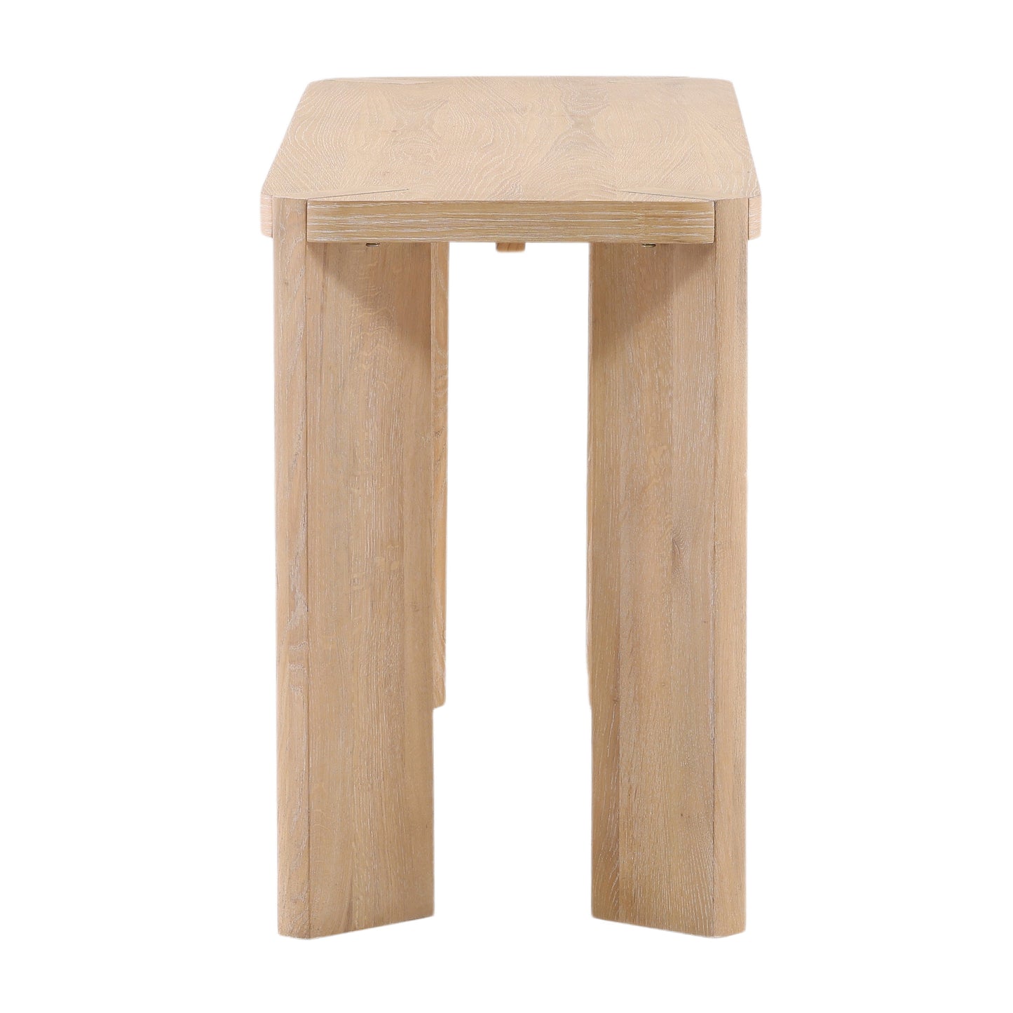 Solid Oak Minimalist Console Table