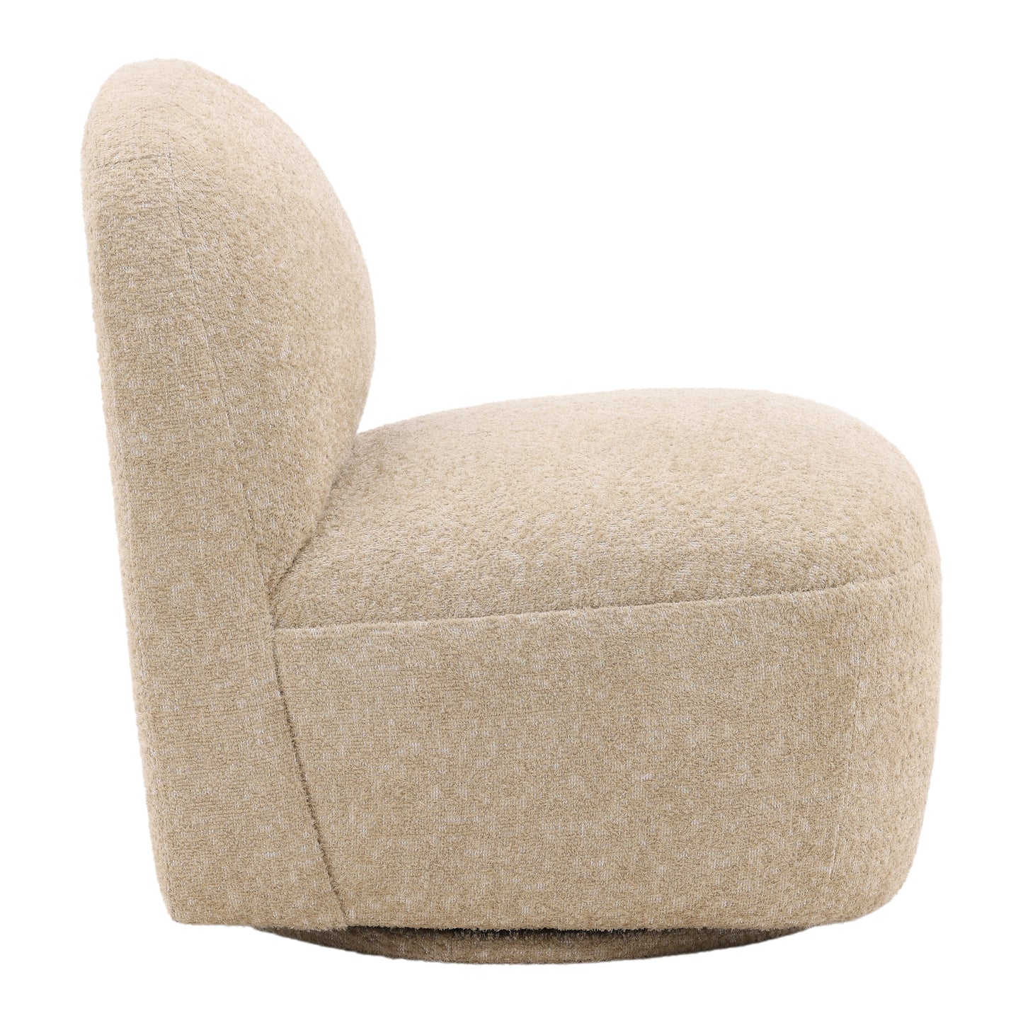 Armless Swivel Accent Chair
