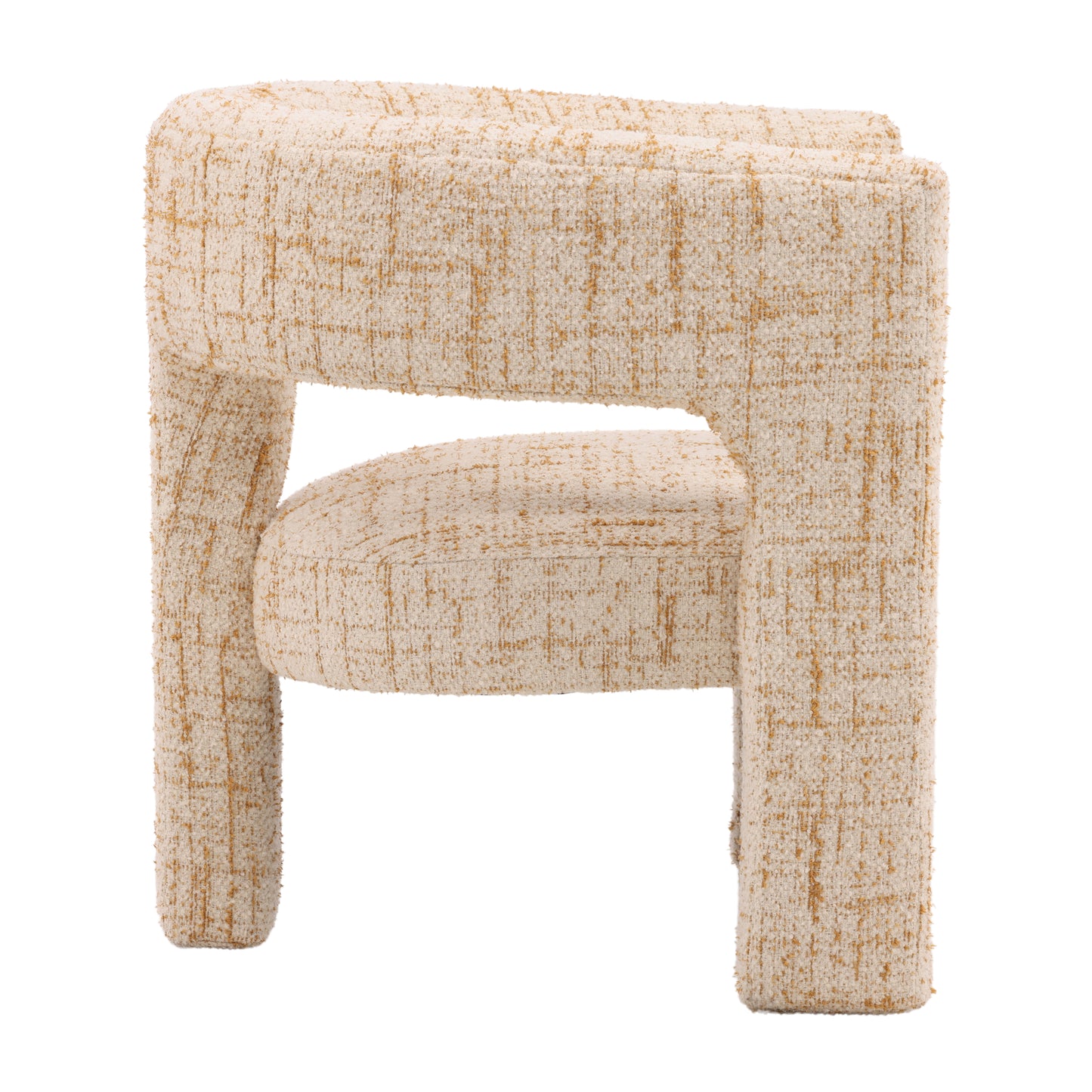 Tweed 3-Legged Accent Chair
