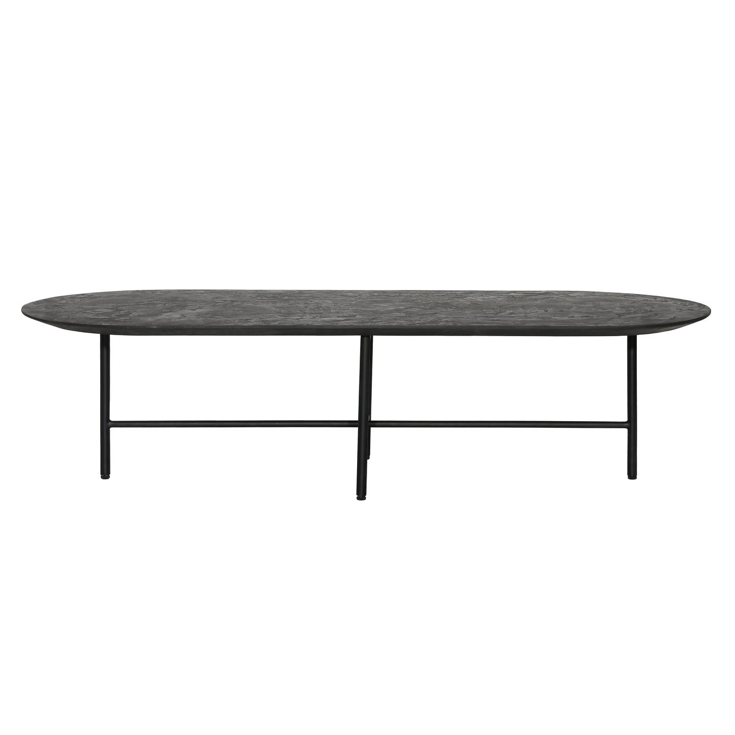 Black Cement Long Coffee Table