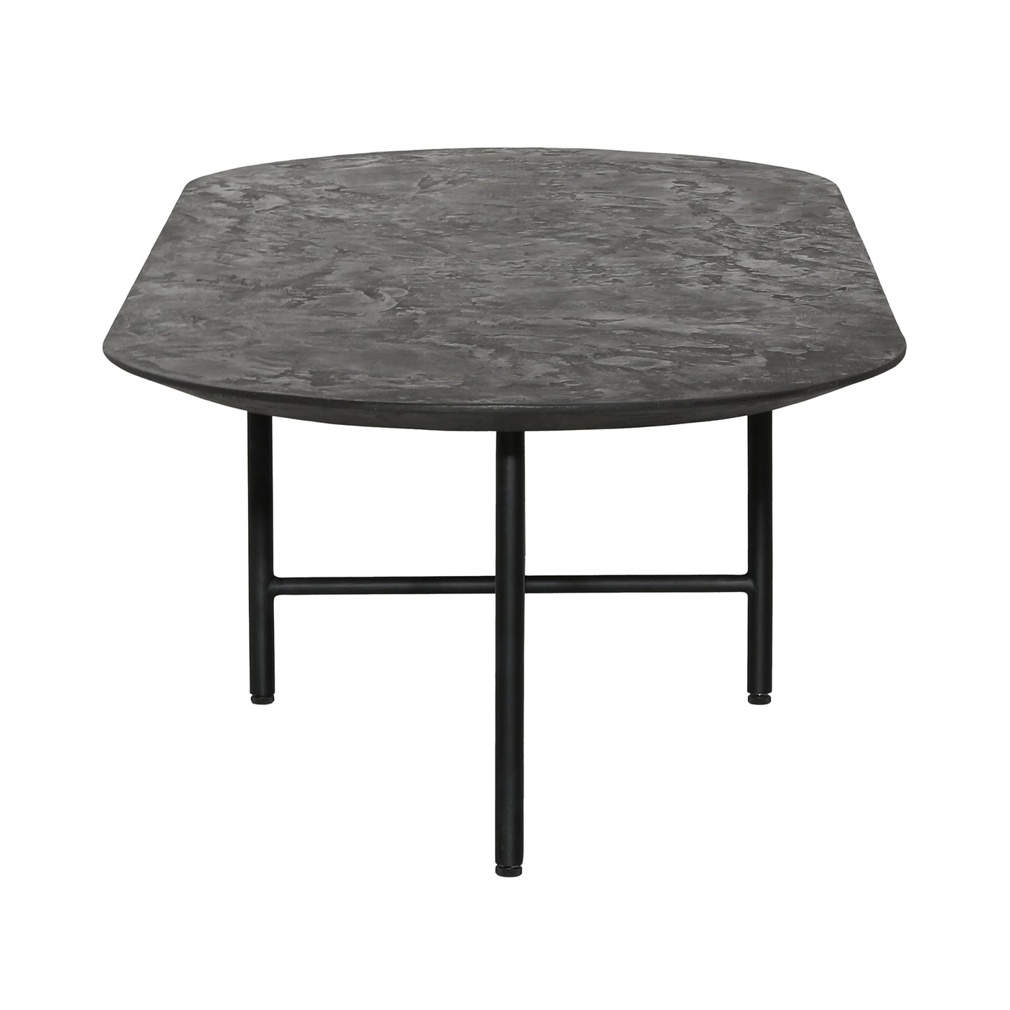 Black Cement Long Coffee Table