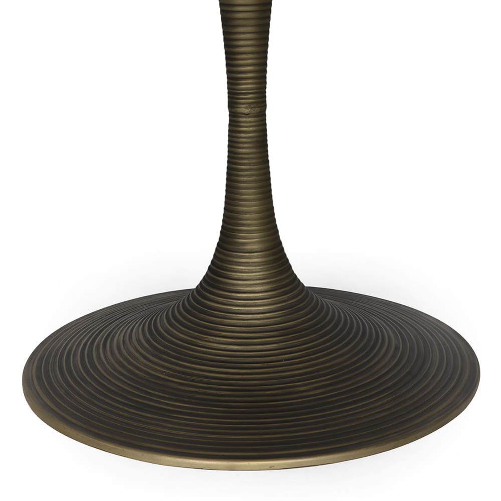 Spiral Brass & Marble Bistro Table