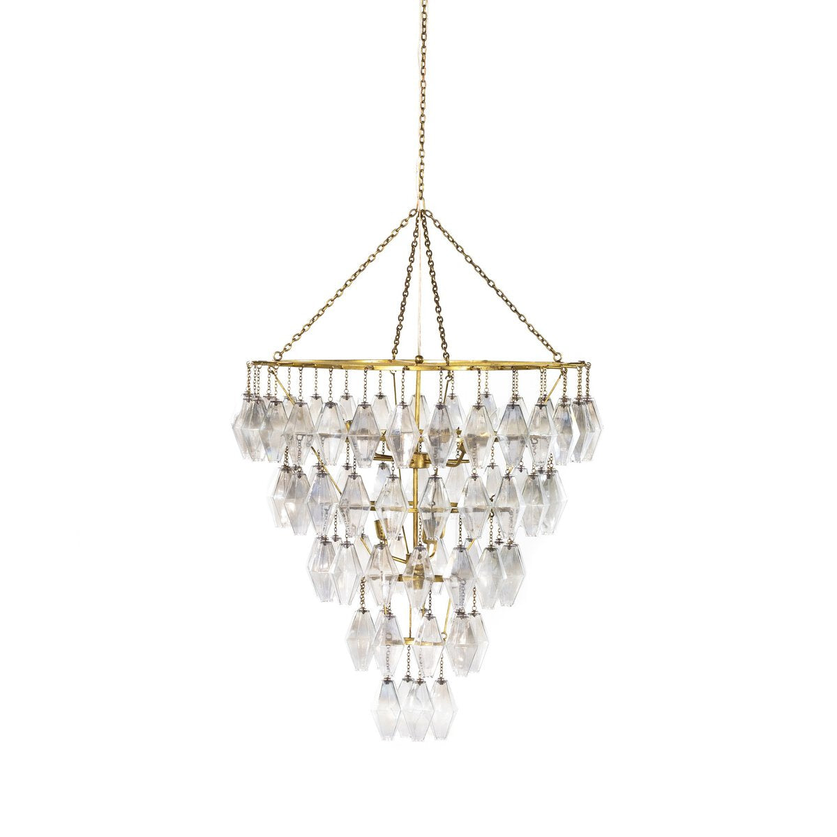 Crystal Bell Waterfall Chandelier
