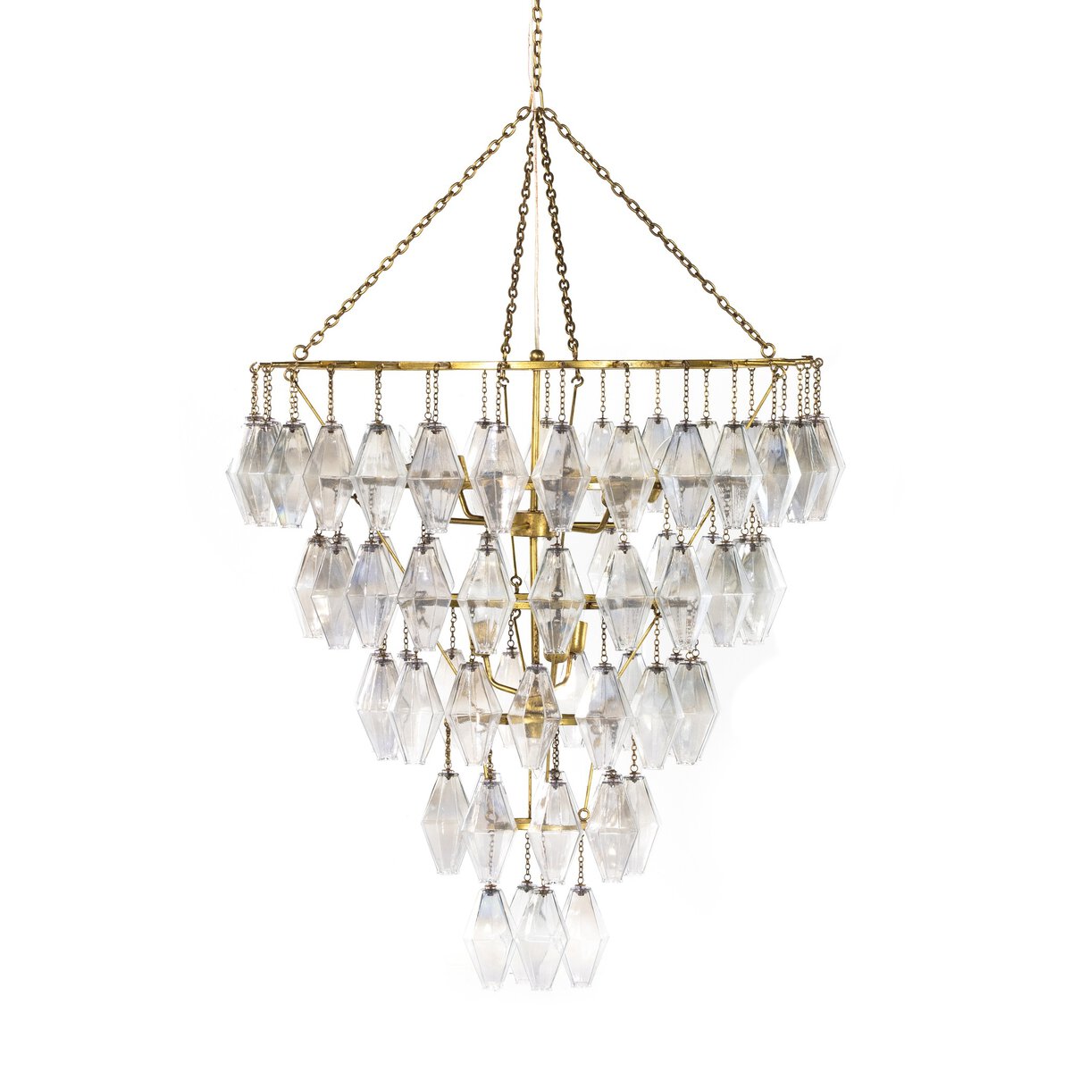 Crystal Bell Waterfall Chandelier