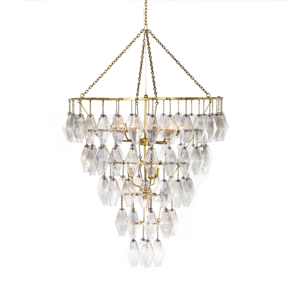 Crystal Bell Waterfall Chandelier