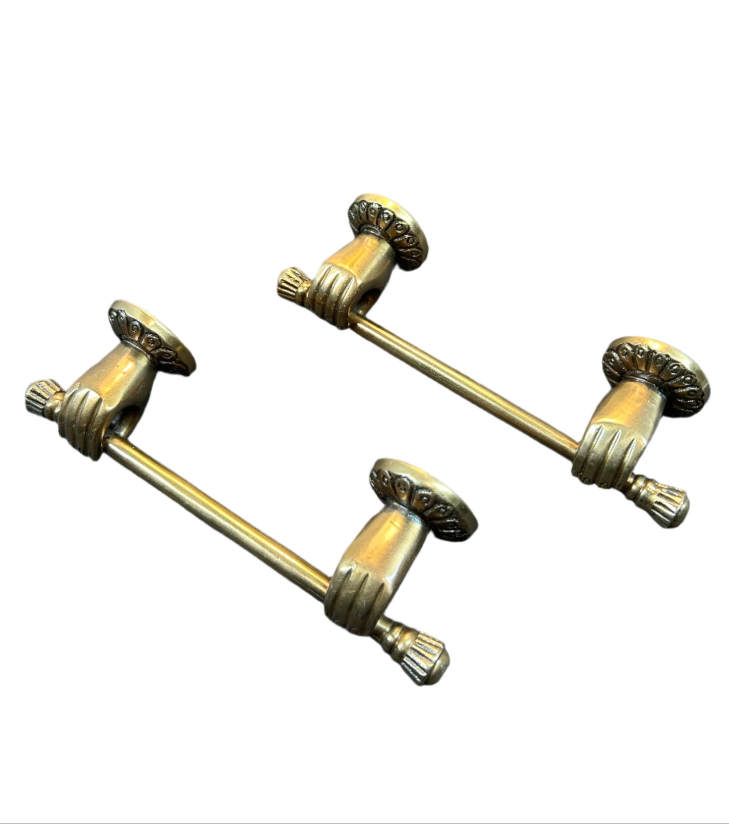 6" Brass Hand Drawer Pull