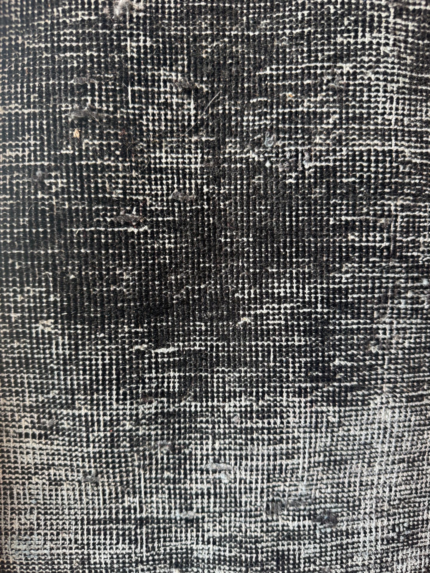 8' x 10' Vintage Over-Dye Black Area Rug